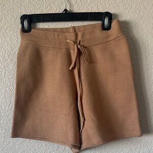 High Waist Tan Women's Shorts